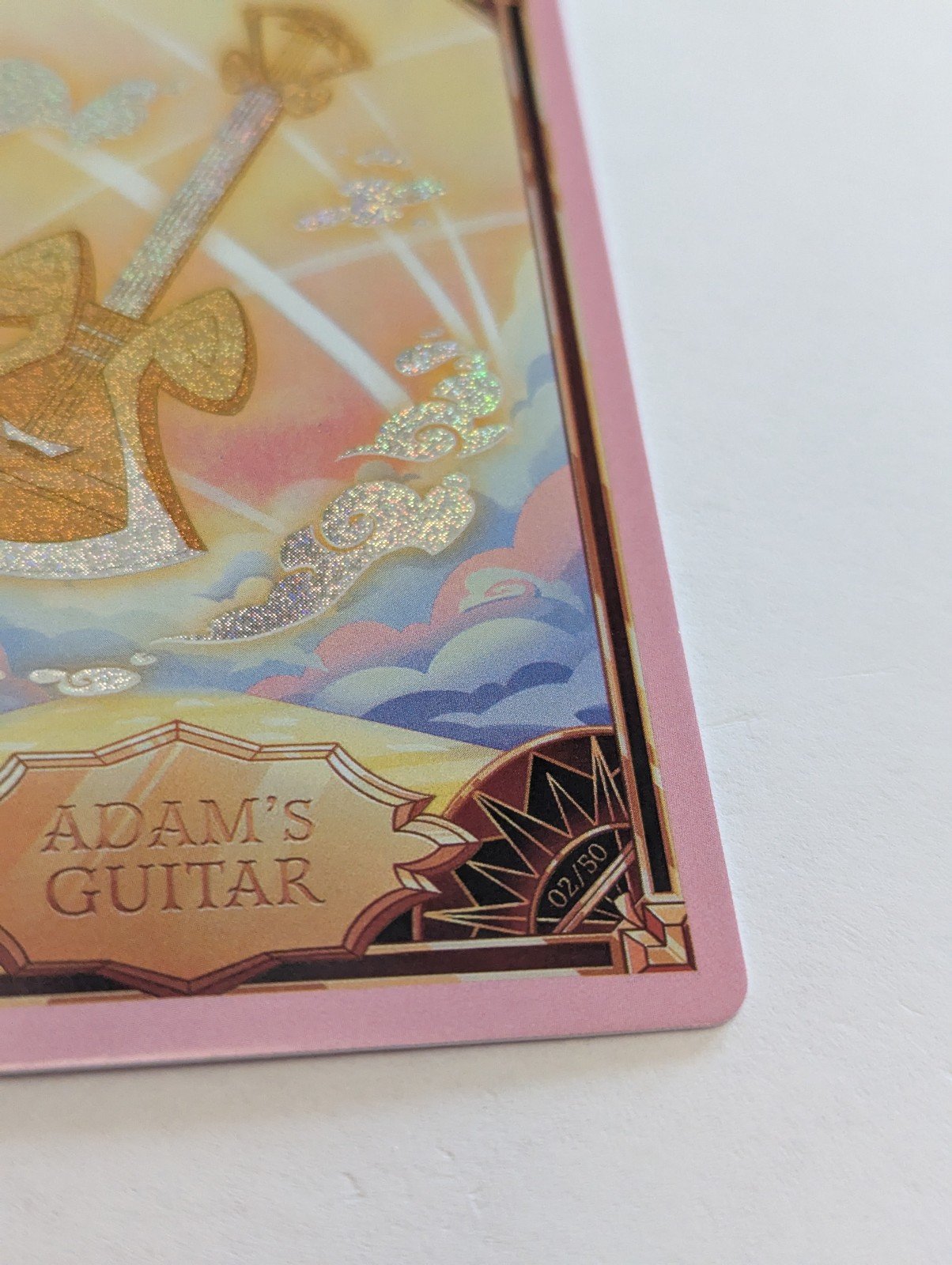 Hazbin Hotel Trading Card PINK FOIL ADAMS GUITAR 02/50