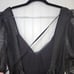 FREE PEOPLE 'Hailey' Black Party Puff Sleeve A-Line Midi Dress Black size 10