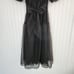 FREE PEOPLE 'Hailey' Black Party Puff Sleeve A-Line Midi Dress Black size 10