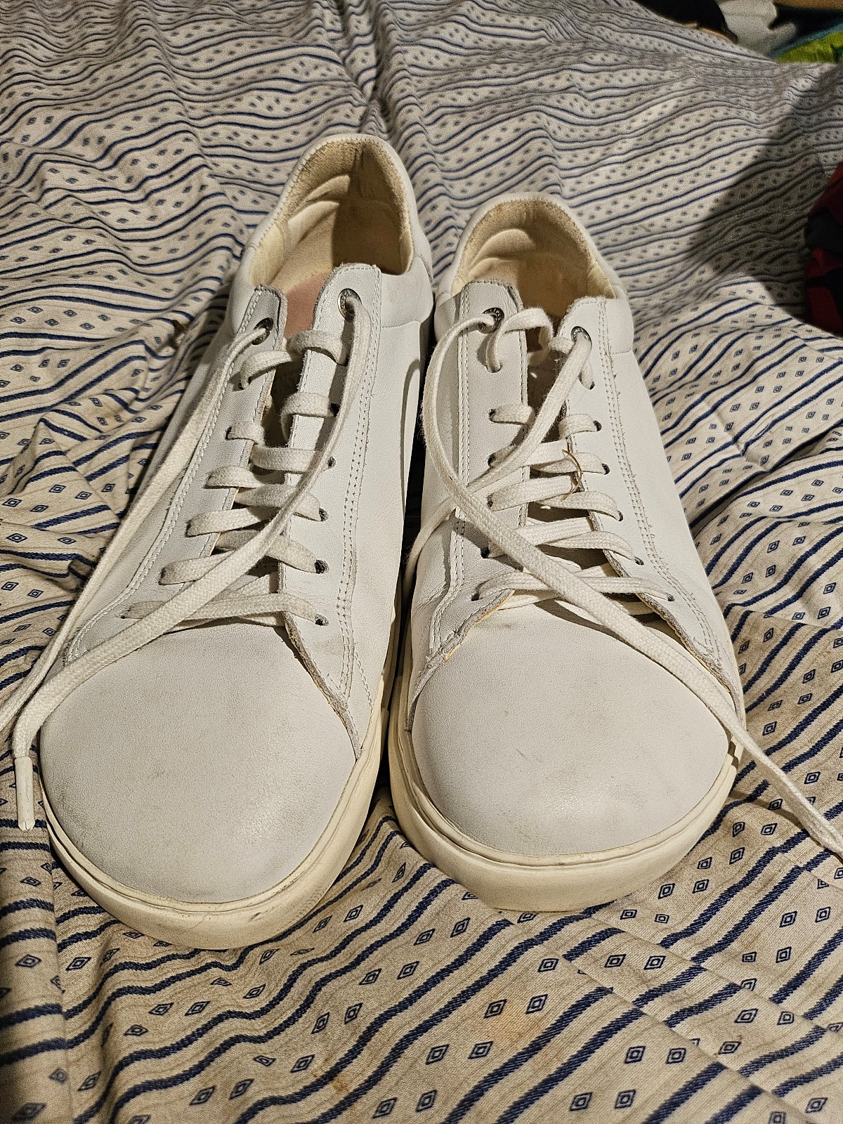 Birkenstock white leather sneakers 12M