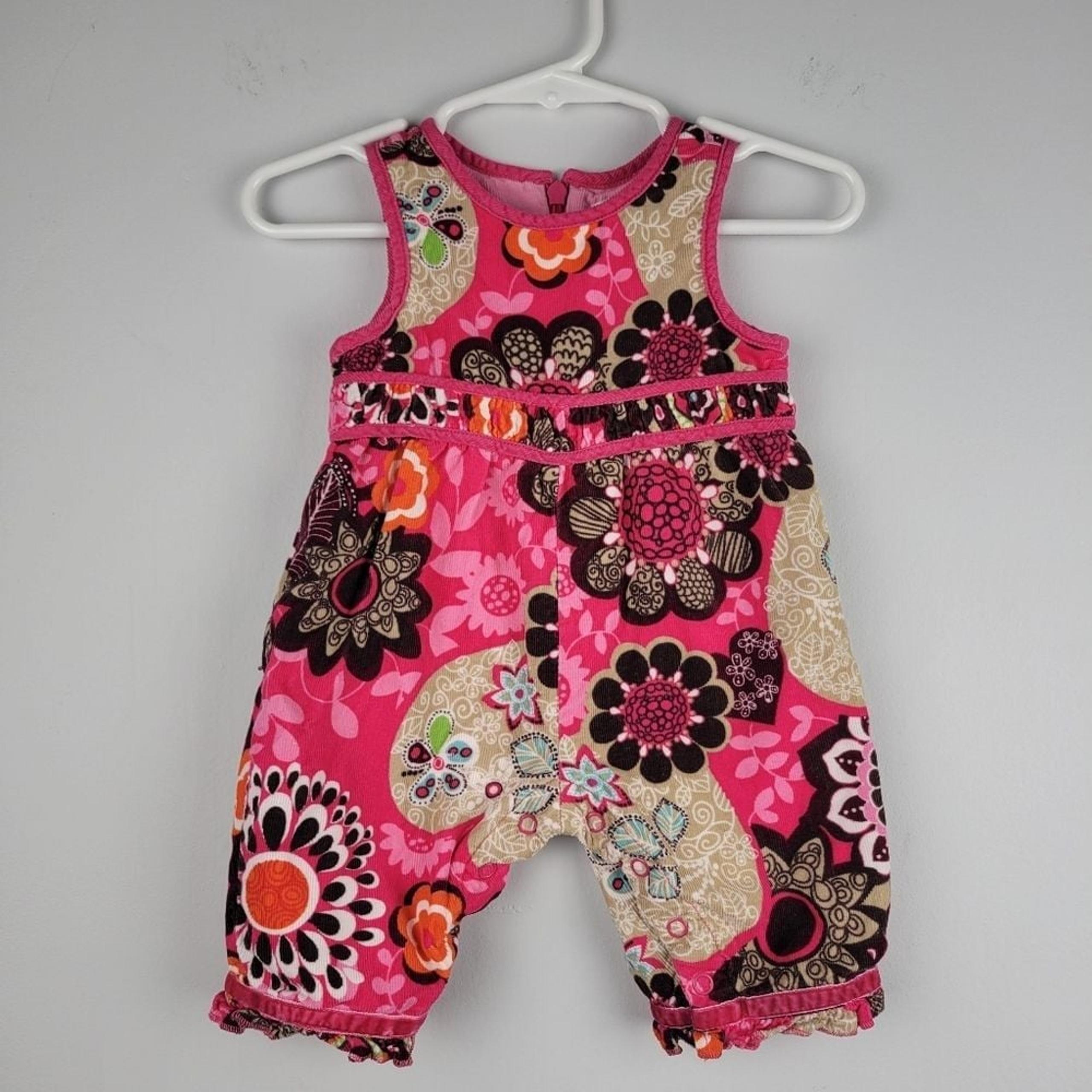 Vintage The Children's Place Jumpsuit Size 0-3 Mos Retro Paisley