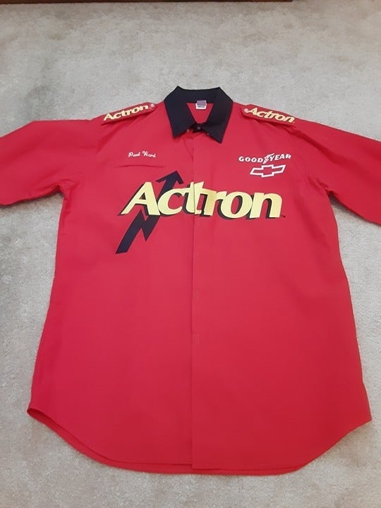 Vintage Labonte Motorsports Actron pit crew uniform shirt
