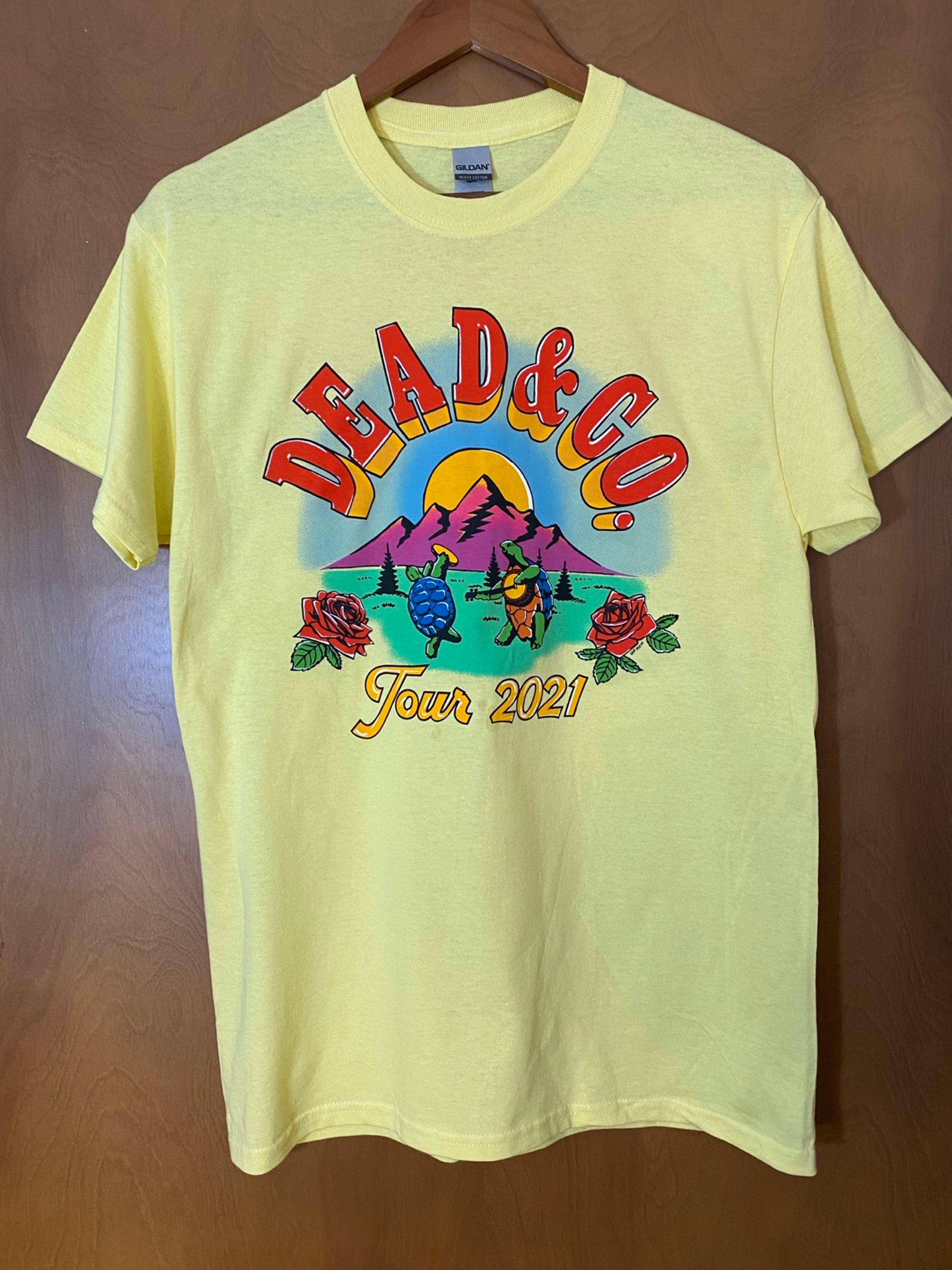 Grateful Dead - Dead & Co. 2021 Tour Yellow T-Shirt NWOT Size M
