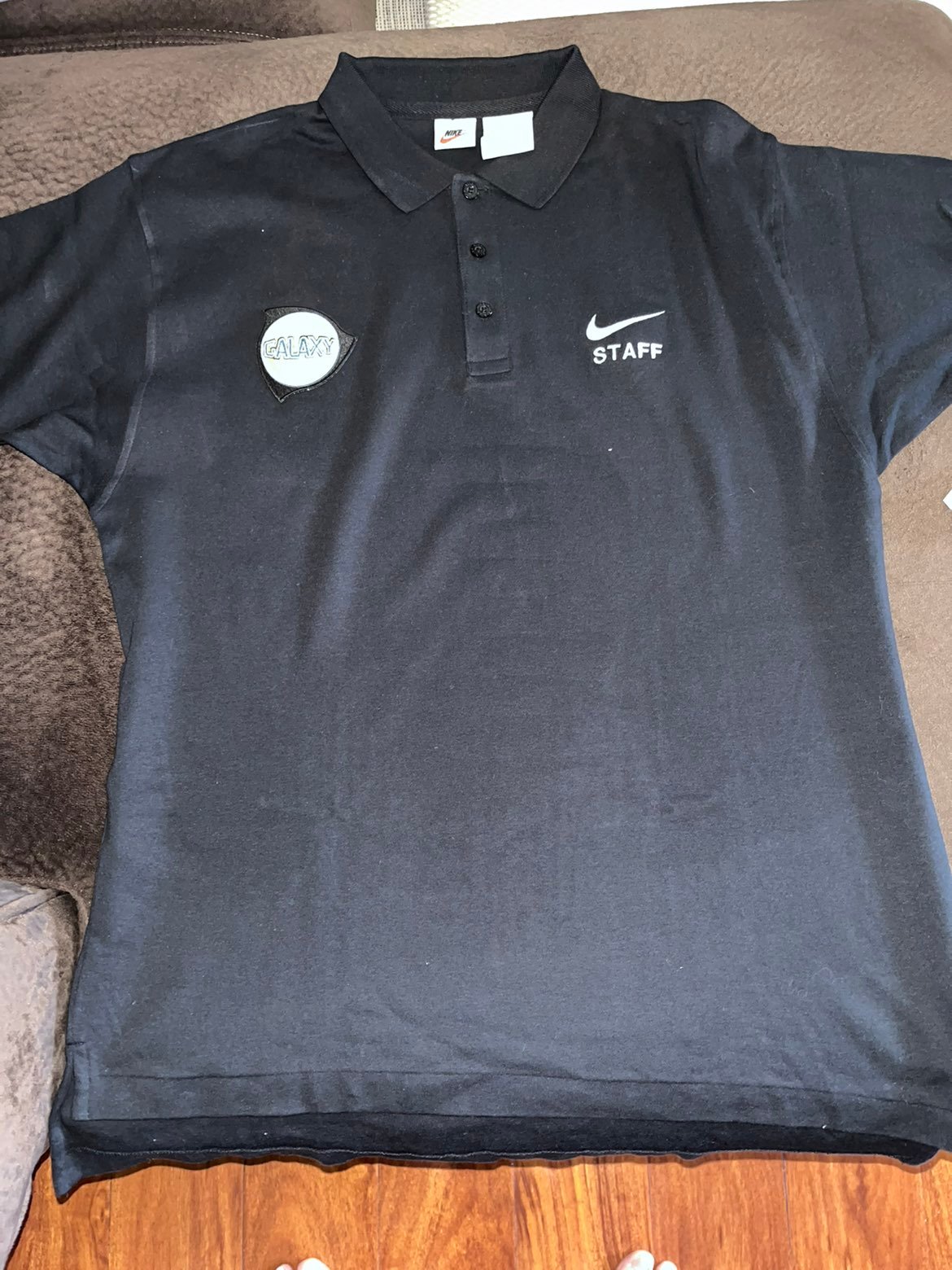 Rare Vtg Nike LA Los Angeles Galaxy 96/97 Team Staff Soccer Polo Shirt X-Large