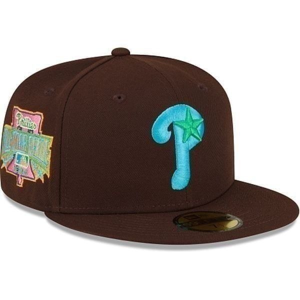 Philadelphia Phillies New Era 59FIFTY Fitted Hat Brown Mint Size 8