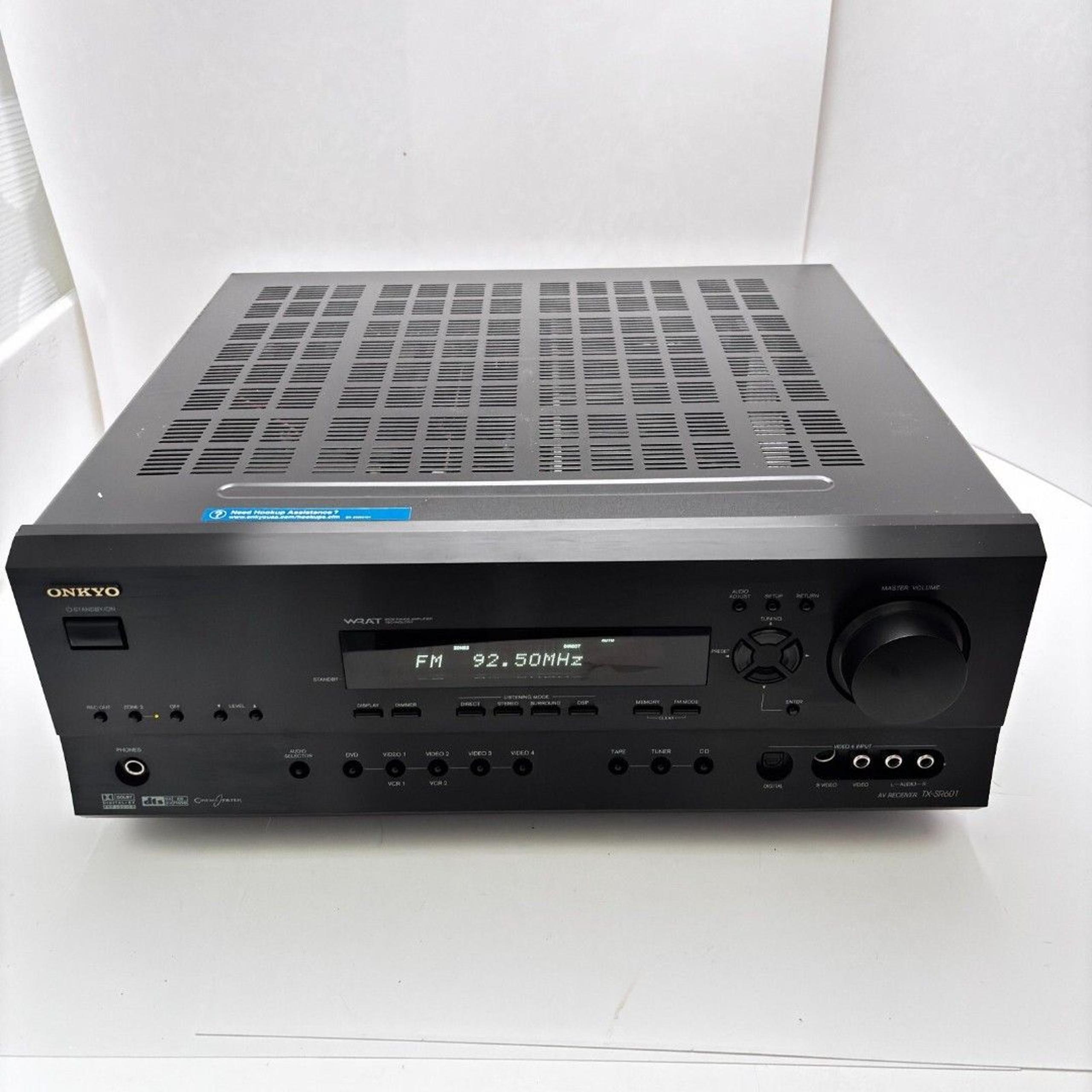 Onkyo TX-SR601 6.1Ch Home Theater Receiver | Surround Sound | Free Ship