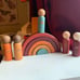 SOLD Rainbow stacker and peg nins
