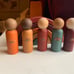 SOLD Rainbow stacker and peg nins