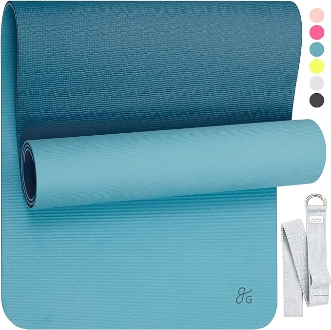 Exercise Mat for Fitness, Balance, and Stability, Carrying Strap Included