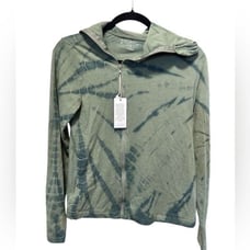 NWT Anthropologie Dolan Women’s Left Coast Collec Green Tie Dye Zip Jacket - S