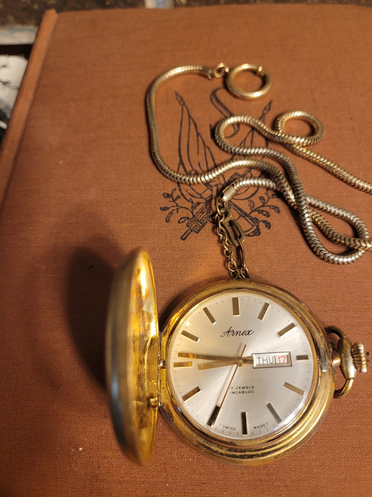 Vintage Armex 17 Jewels incabloc swiss made pocket watsh