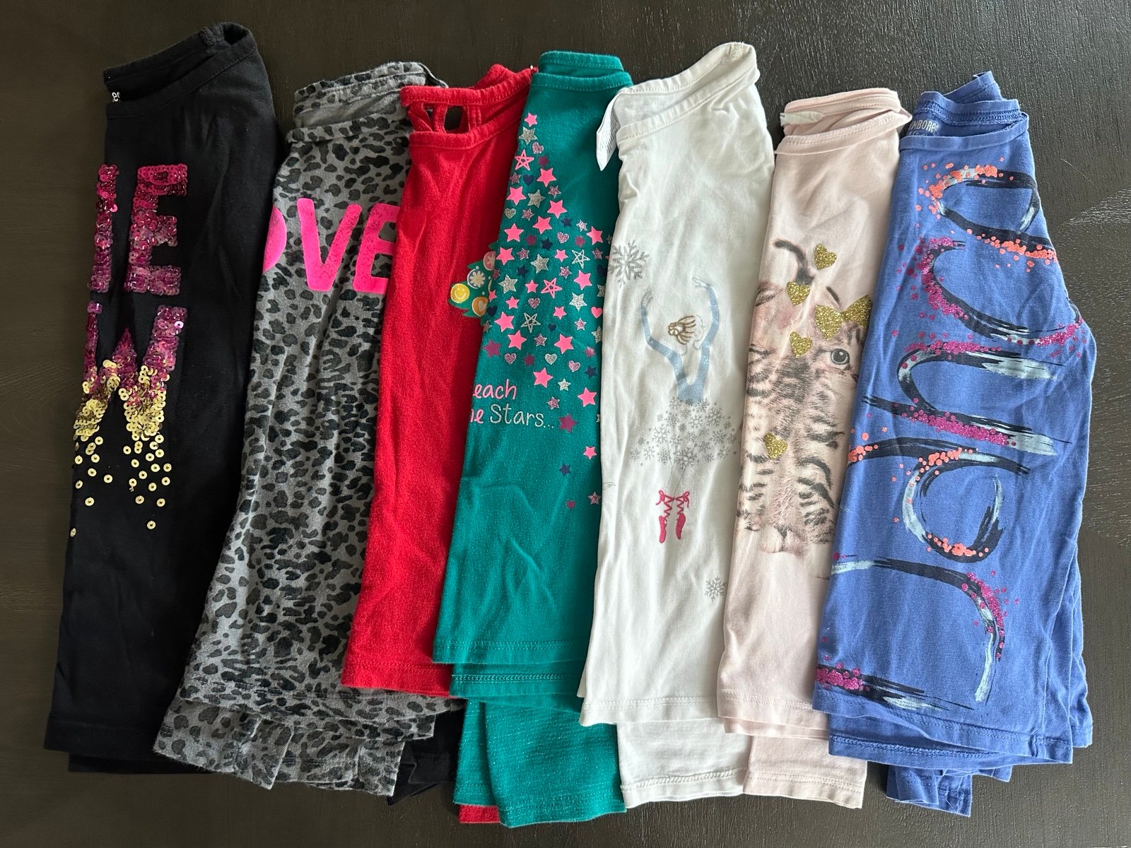 Bundle of 7 long sleeve shirts size 6/6x