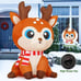 NEW 5 FT Christmas Inflatable Reindeer Outdoor Decoration
