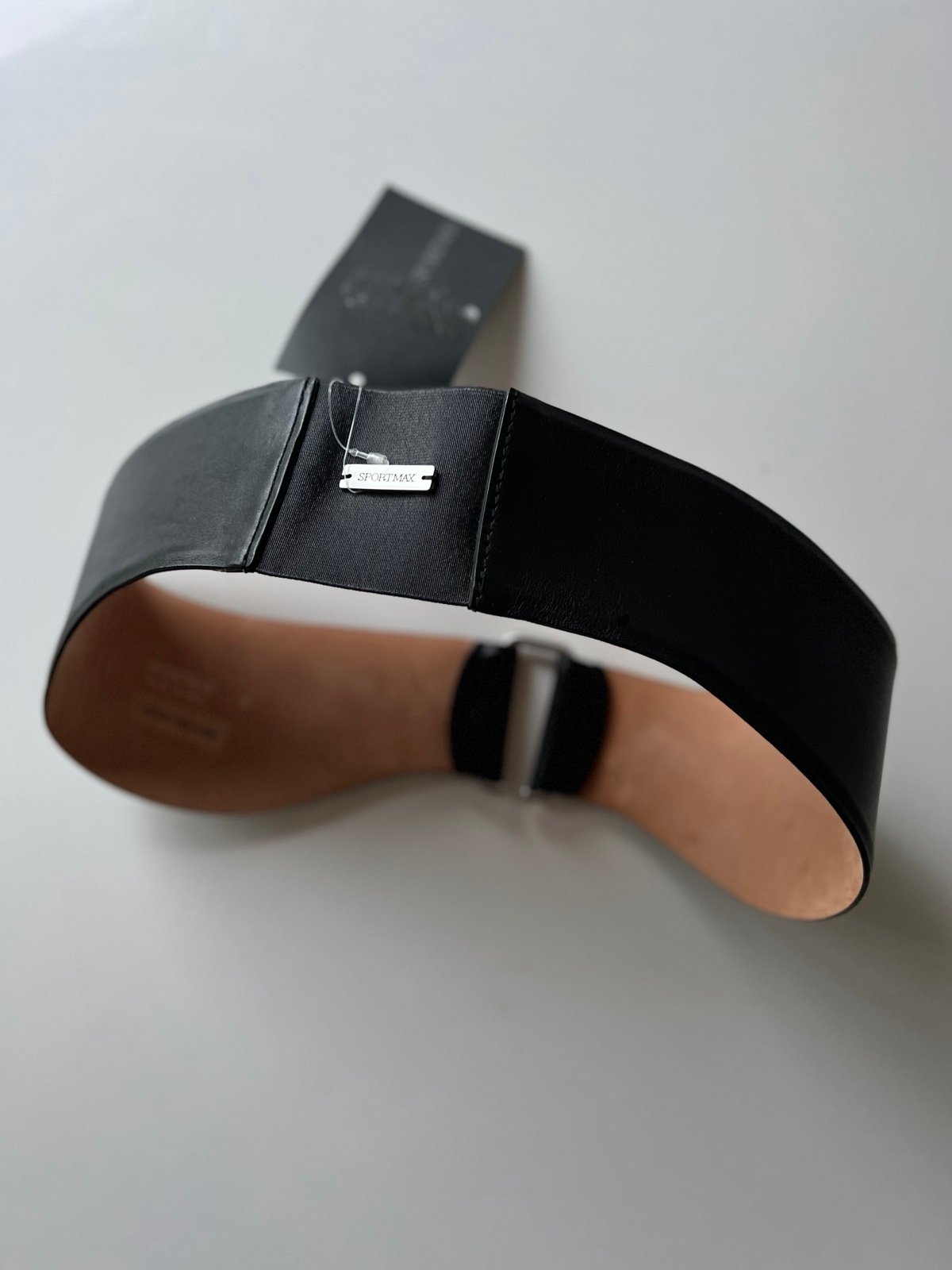 395 Sportmax by Maxmara Max Mara Rima Belt Black S small new NWT