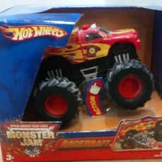 Mattel Monster Jam 2004 Rev Tredz Motorized BACKDRAFT Rev N Go 1:43 Scale Truck