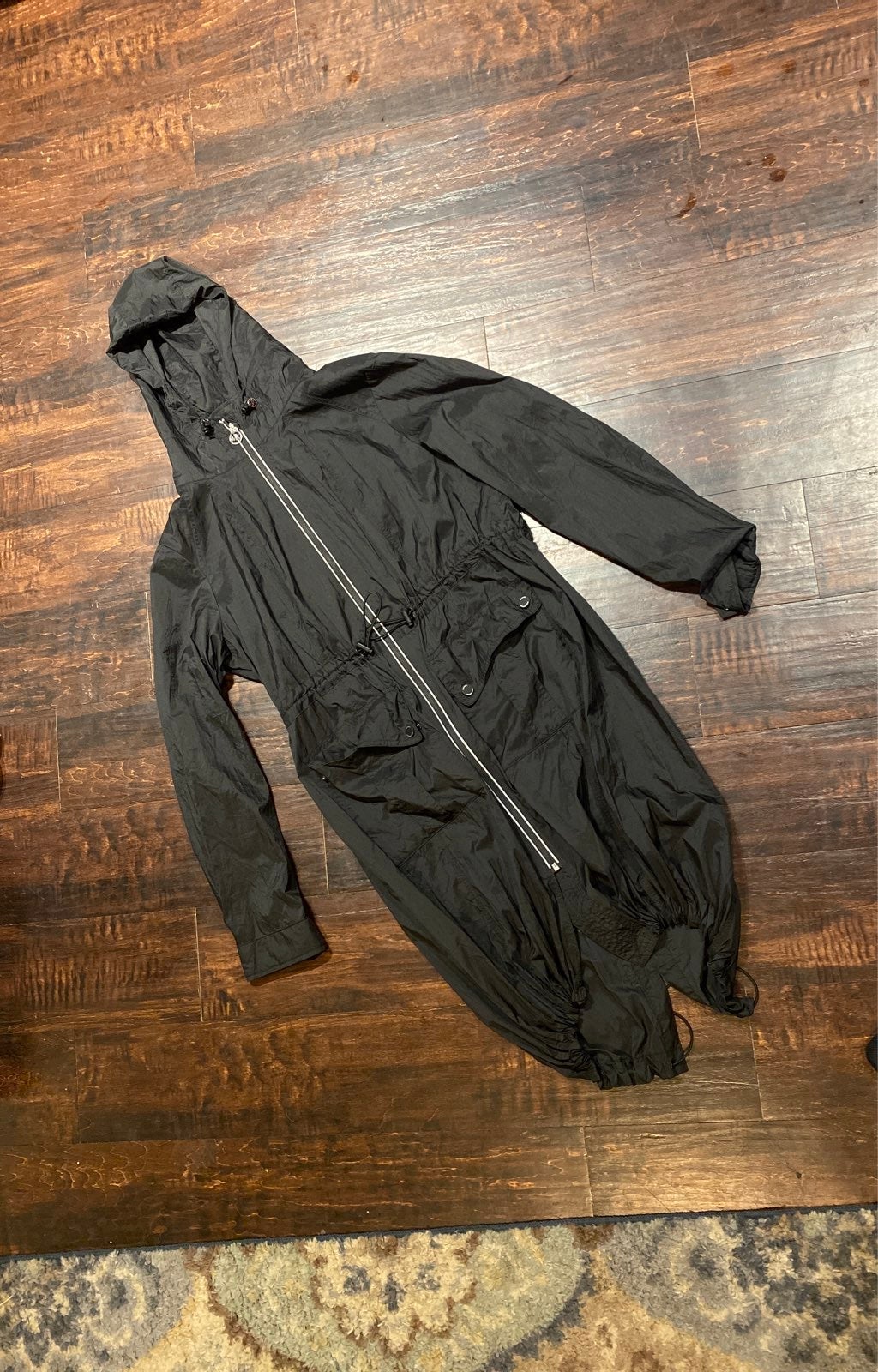 Michael Kors Black Windbreaker Jacket Size Small Like New