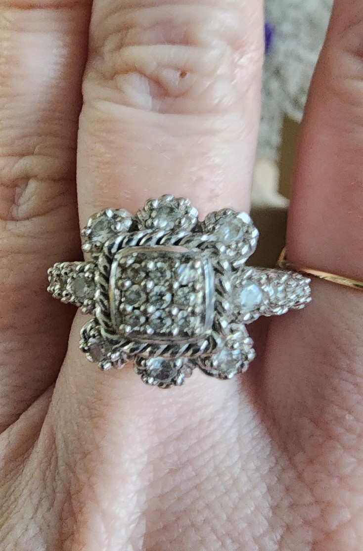 sterling silver Judith ripka ring