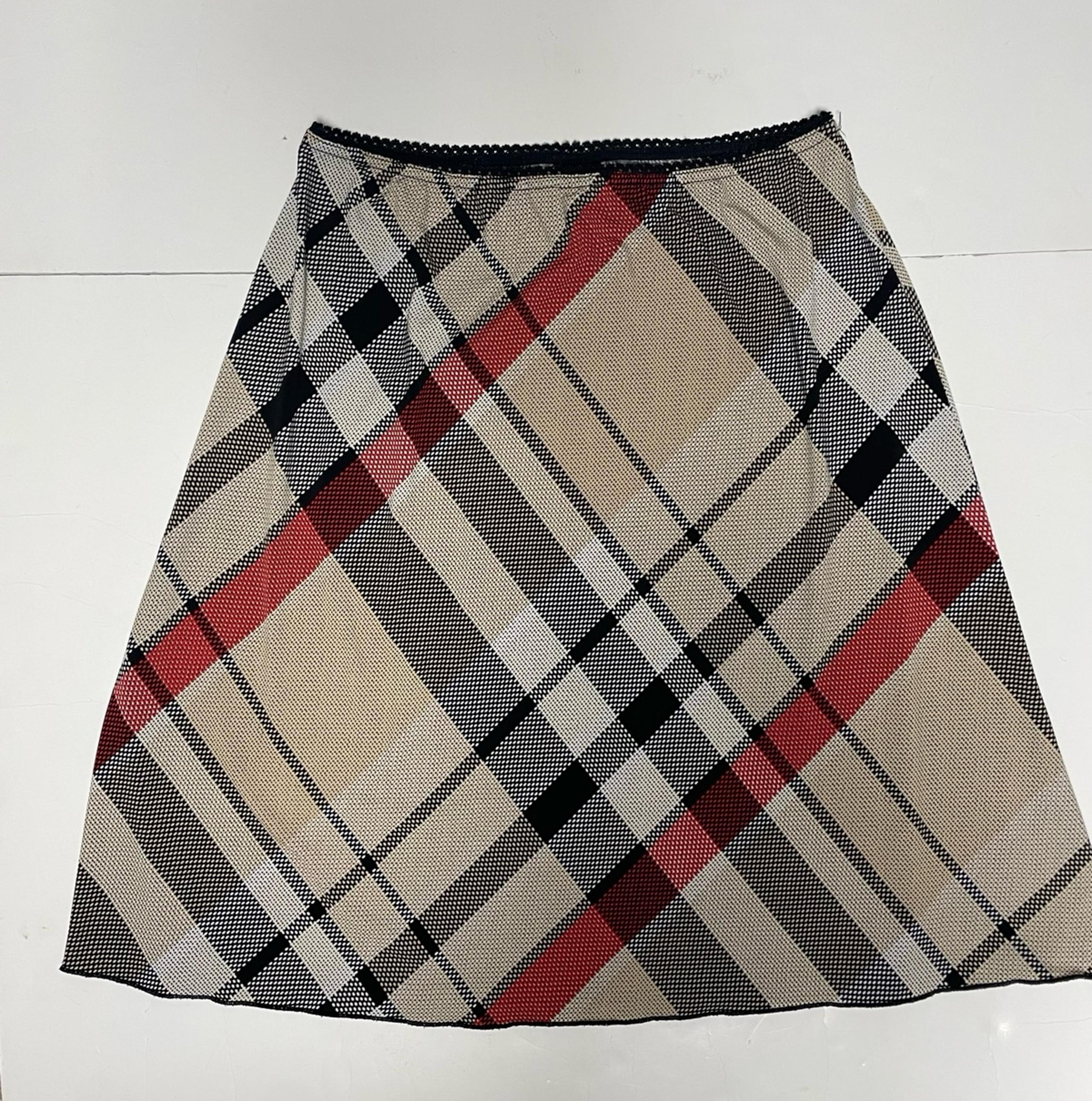 Wrapper Burberry Print Style Plaid Stretch A Line Skirt Women’s Medium