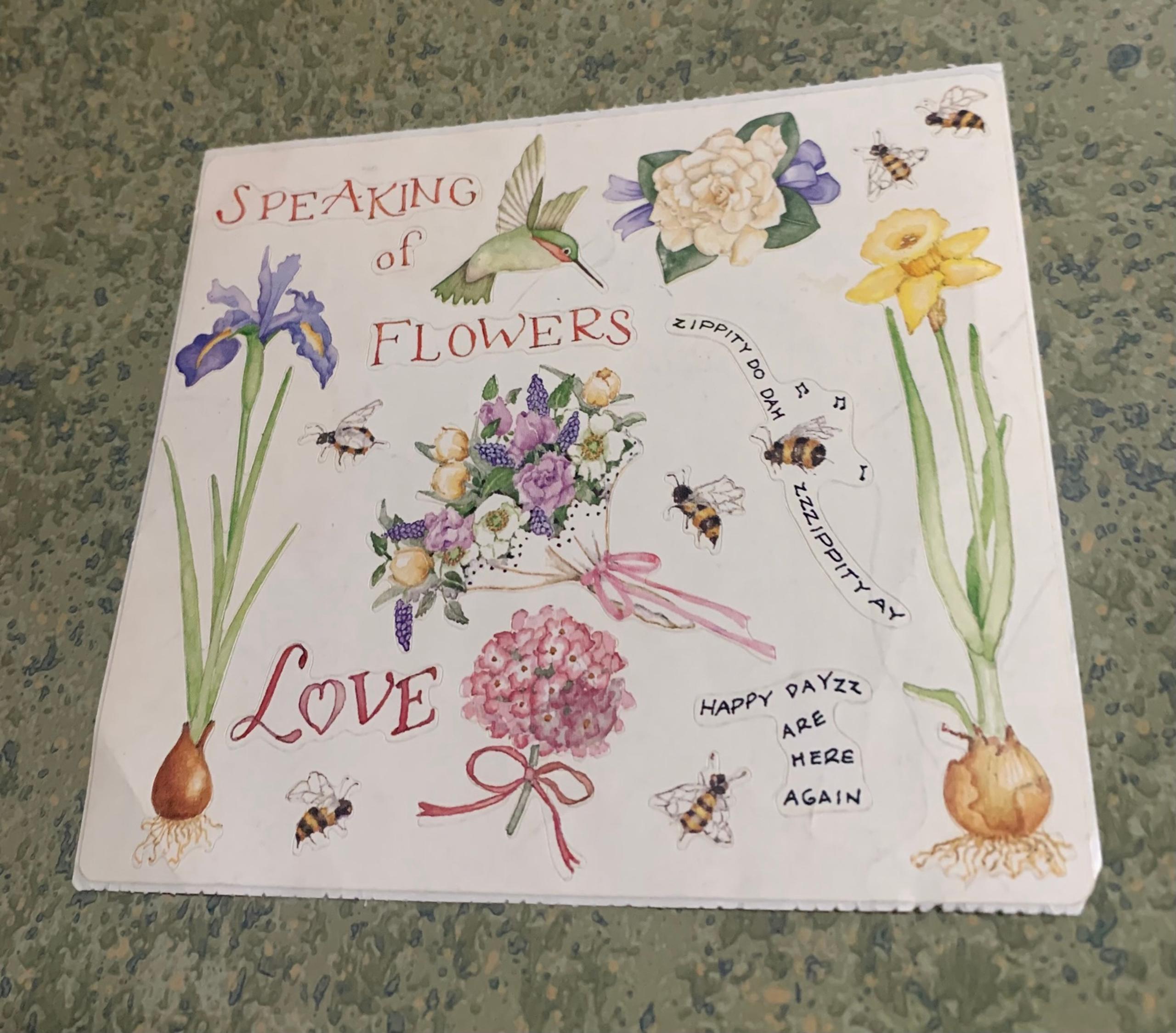 Vintage “Flowers” Colorbok Sticker Sheet