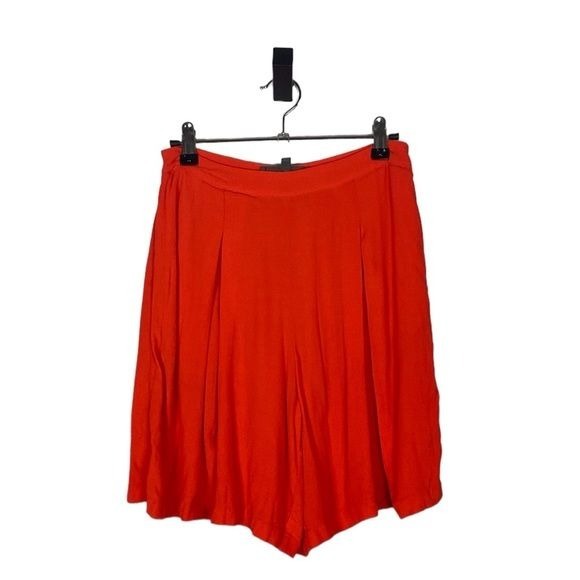Anthropologie red bermuda shorts