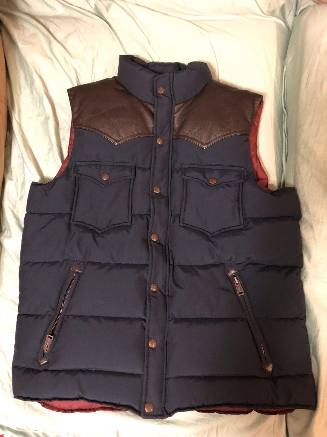 Penfield Vest Navy Men's Size Large