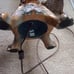 Bronze Footed Floral Feet Lamp Glass Lamp Shade Lampshade