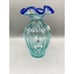 Fenton Aquamarine Cobalt Blue Scalloped Trim Retired Signed Shelley Fenton #218