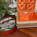Sewing box and tin of lace