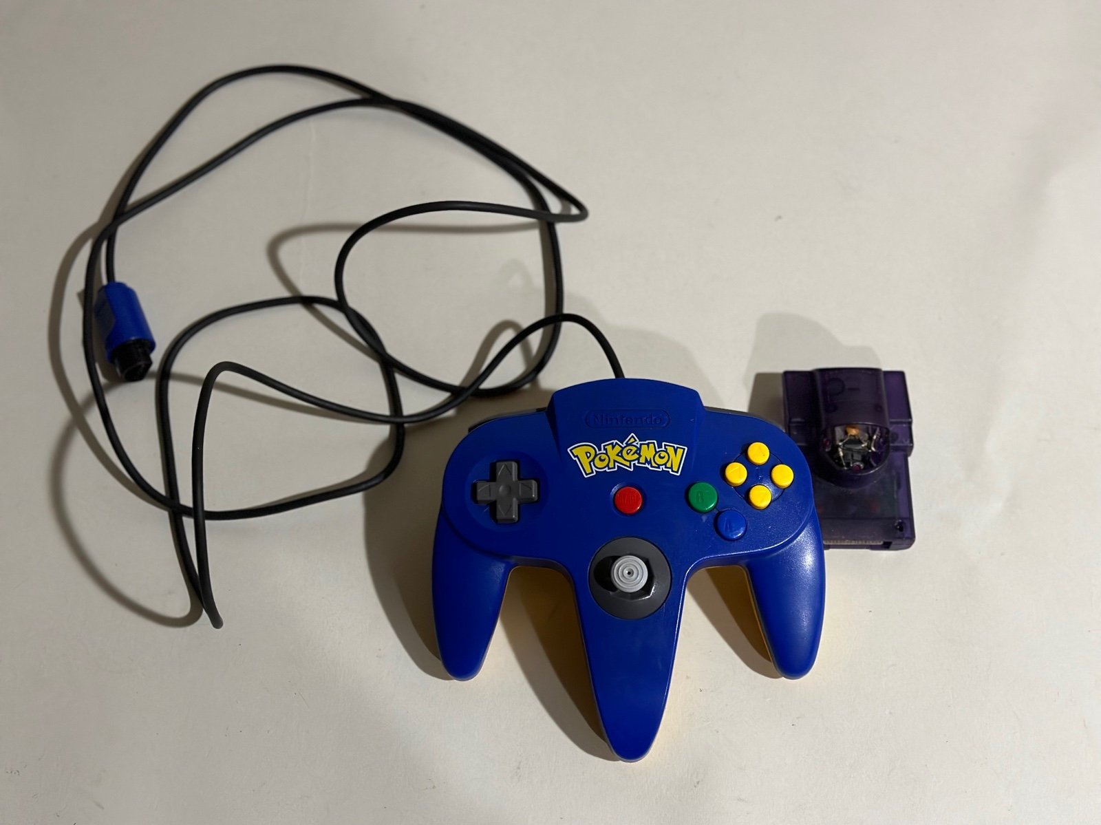 Rare Nintendo 64 X Pokemon Edition Controller With Force Pack