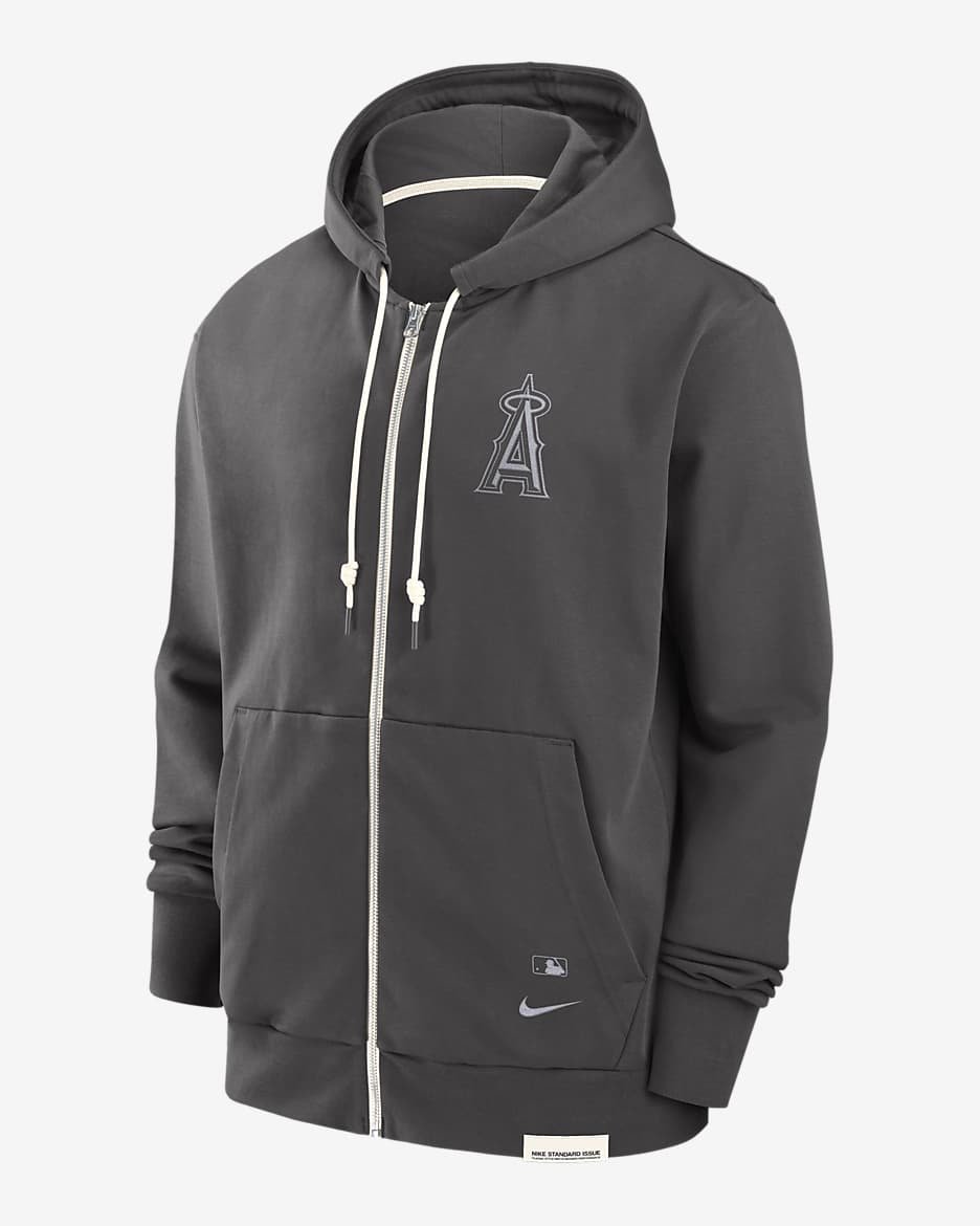 Los Angeles Angels Travel Player Men's Nike Dri-FIT MLB Full-Zip Hoodie