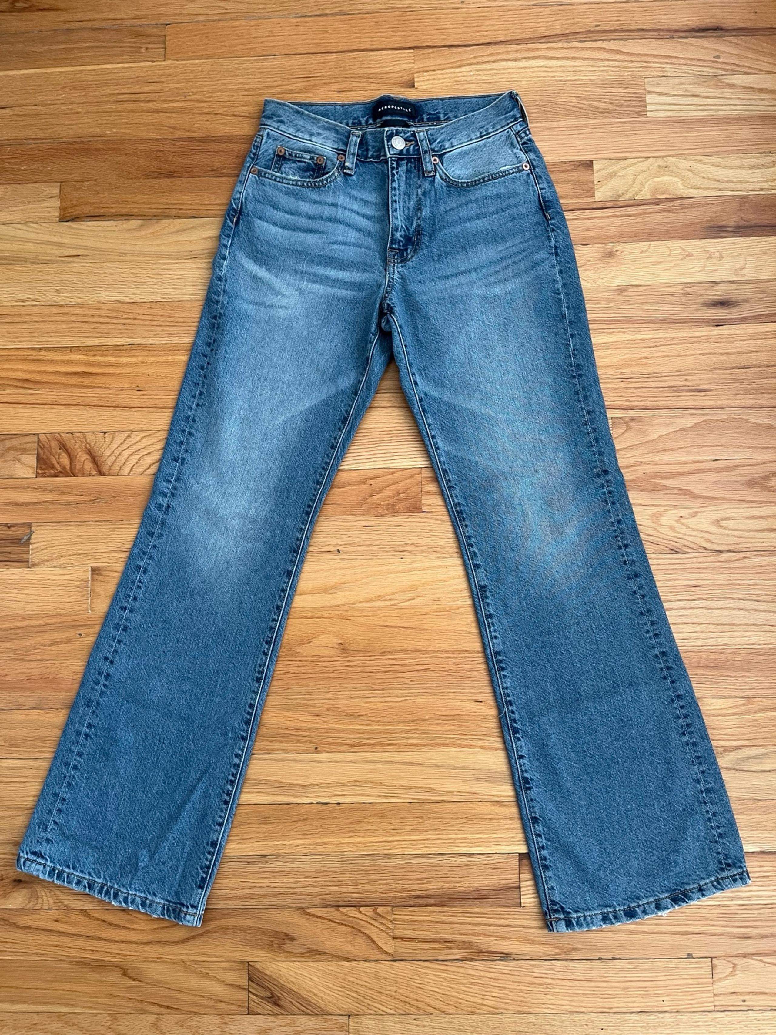 Aeropostale Medium Wash Boyfriend Flare Jeans