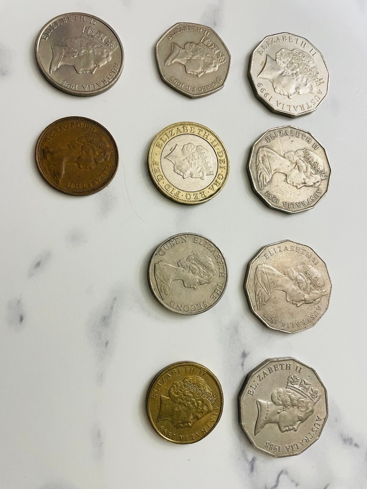 Lots Of 10 Old Coins Set