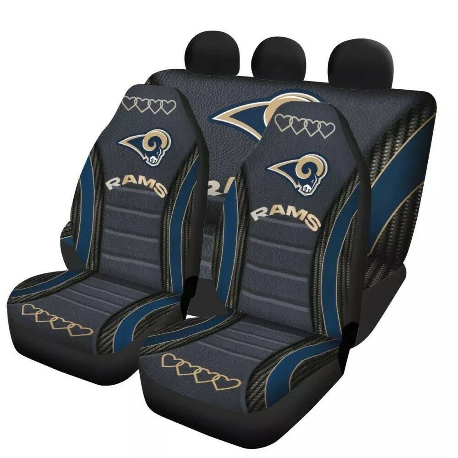 Rams Universal Car Seat Cover 5 Seater Front N Rear Protectors NEW