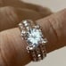 18 K Rose Gold filled sapphire ring