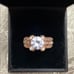 18 K Rose Gold filled sapphire ring