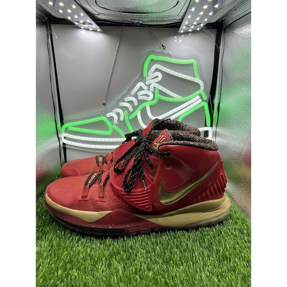 Nike Kyrie 6 All Star Trophies Red Gold Basketball Shoe CD5026-900 Mens Sz 11.5