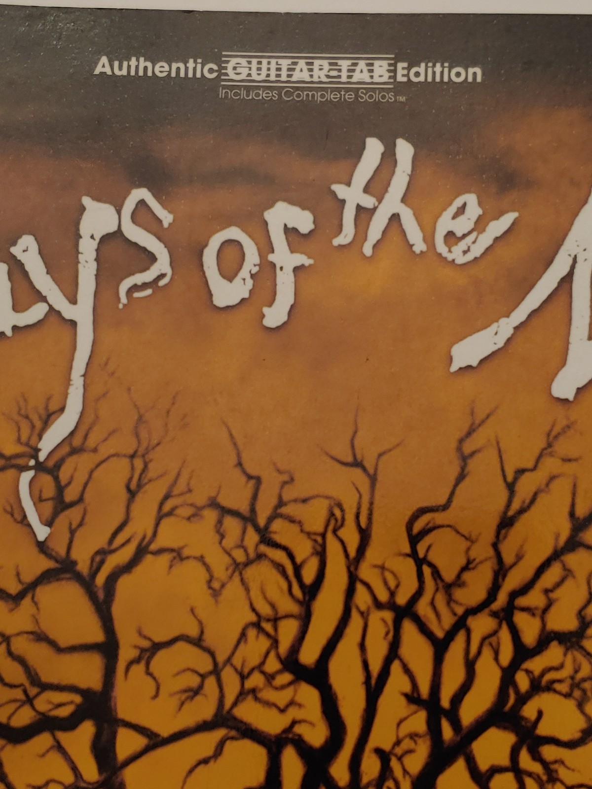 days of the new guitar tab book - detail
