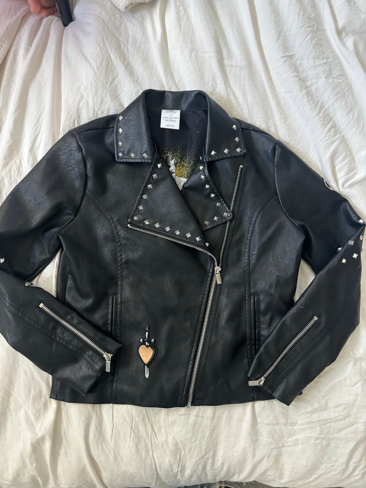 Villians Disney Japan biker jacket Small preloved