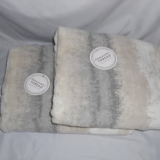 Set of 2 Common Thread Gray Taupe Ombre Bath towels