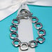 Tiffany Sterling Square Box Cushion Link Toggle 61/2 Bracelet