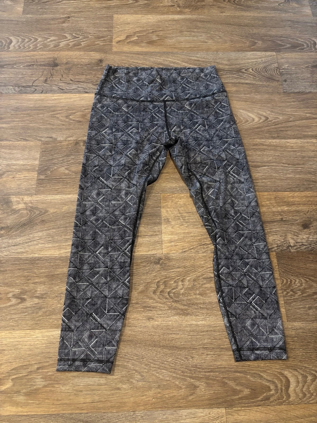 Lululemon Wunder Under Hi-Rise 7/8 Tight Formation Alpine White Black - Sz 10