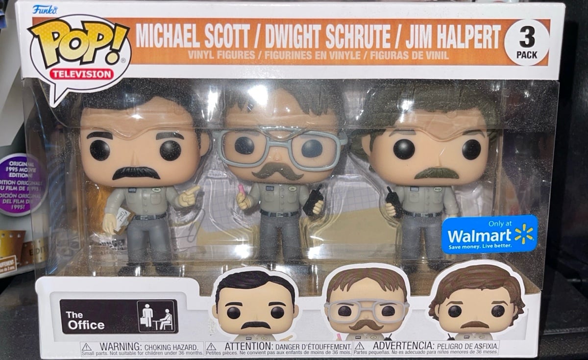 Funko Pop The Office Utica Prank 3-Pack Michael, Dwight, Jim Walmart Exclusive