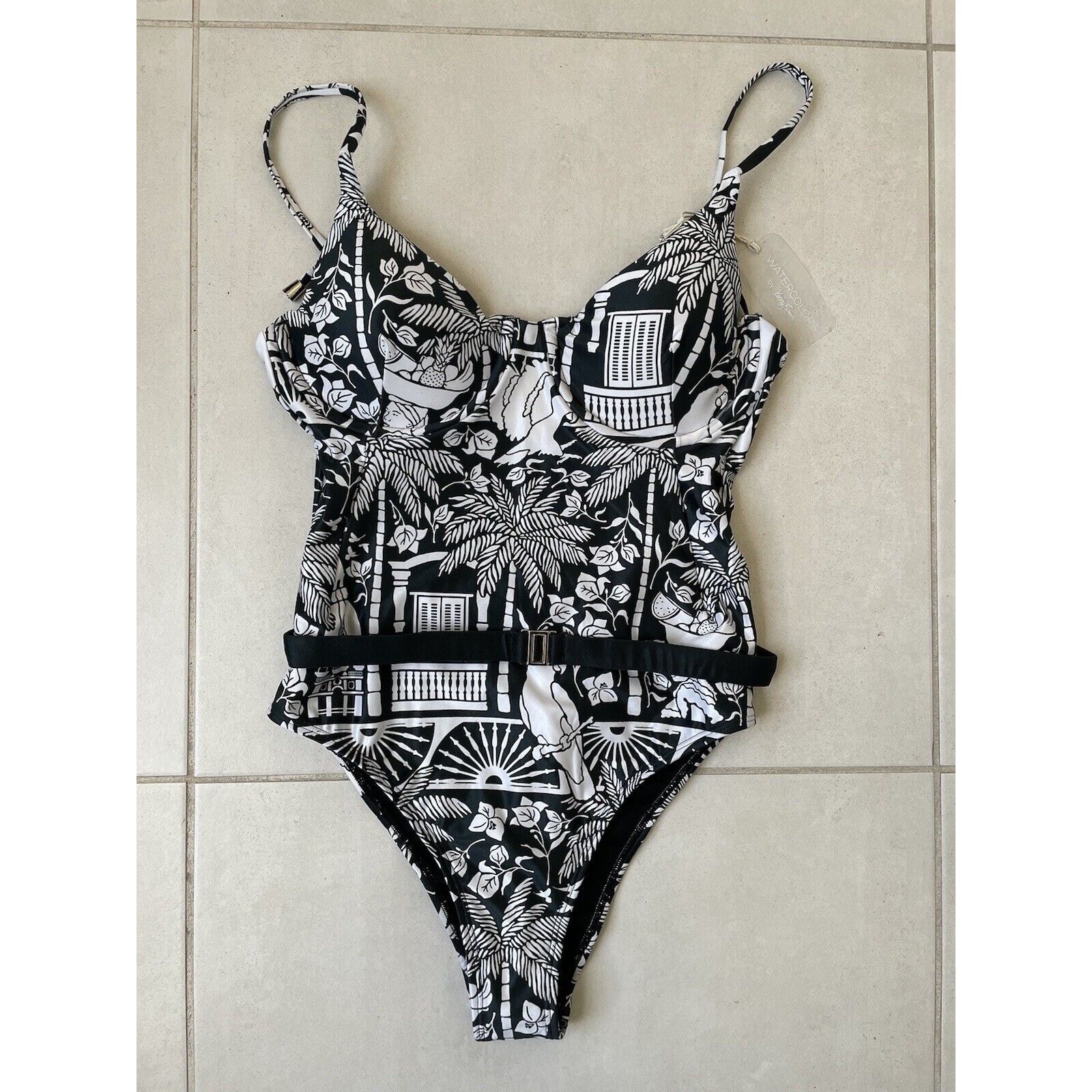 Kenny Flowers Swim One Piece Swimsuit Belted The Medellin Bird Swimwear