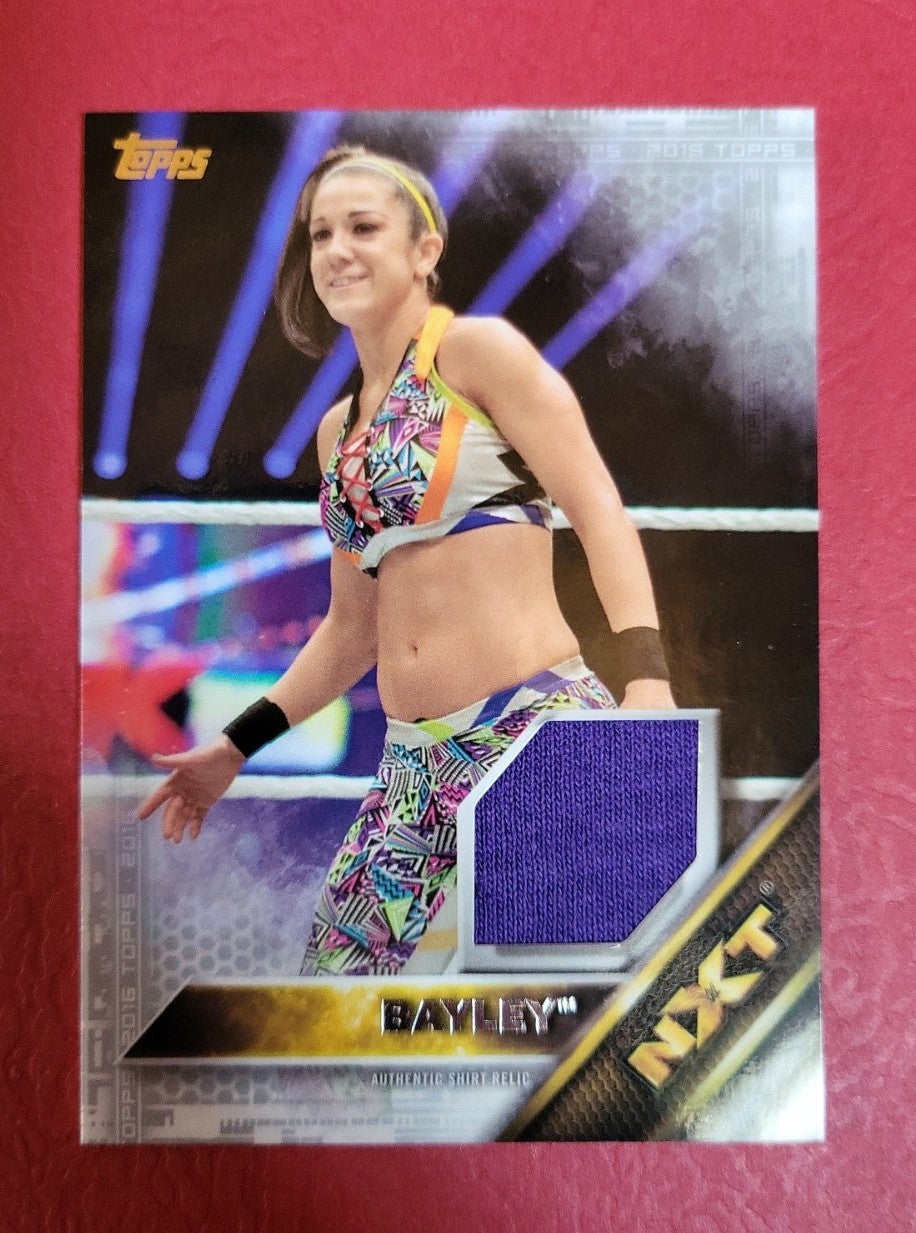 2016 Topps Wwe Bayley Shirt Relic Card Rare 10/25 Rookie RC
