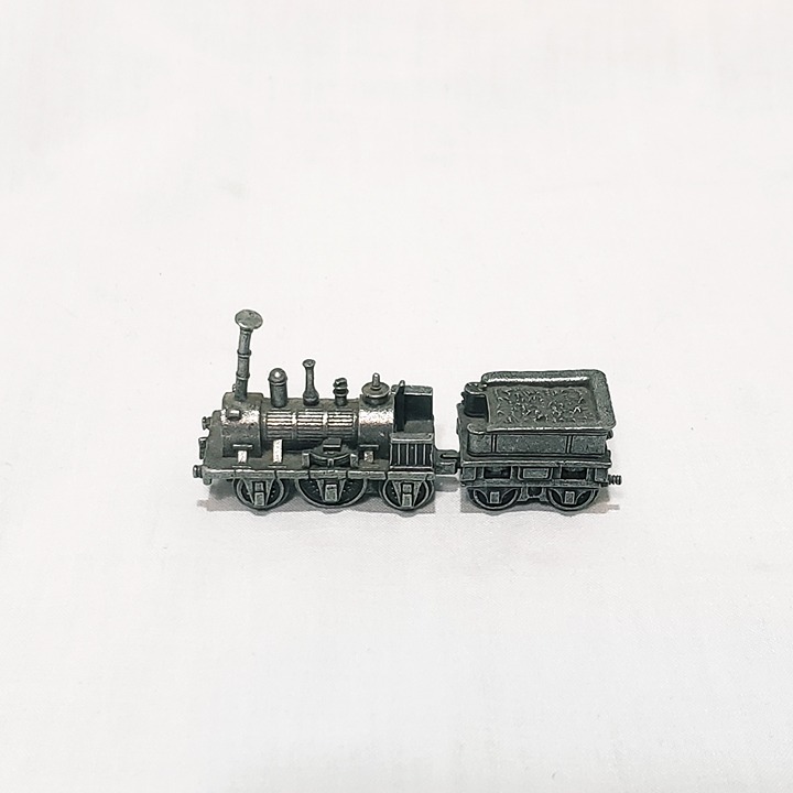 Vintage Adler Train Engine Pewter Locomotive Franklin Mint 1985 Figurine