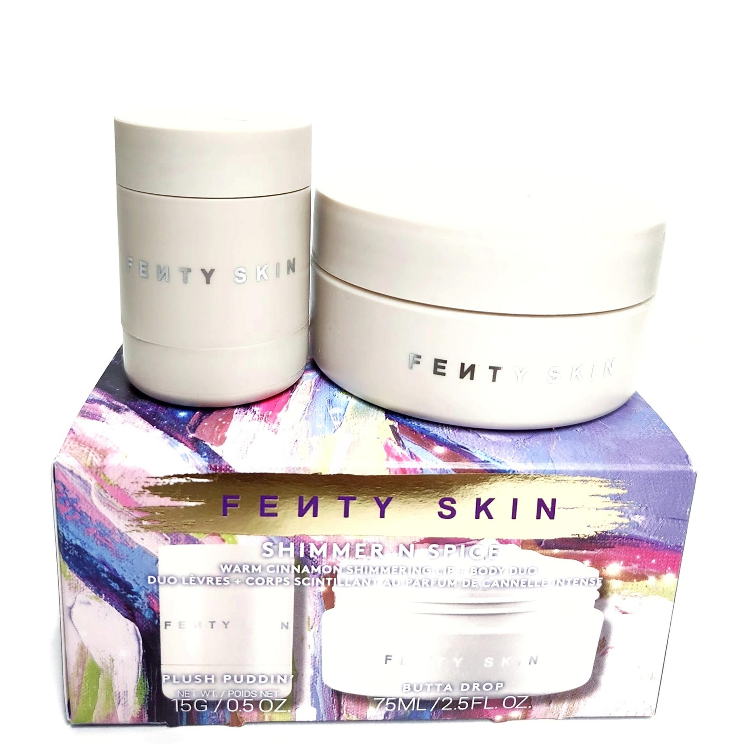 Fenty Skin Shimmer N Spice Warm Cinnamon Shimmering Lip + Body Duo Set NIB