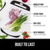 100% BPA Free Reversible Durable Kitchen Cutting Board Set of 3