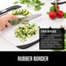 100% BPA Free Reversible Durable Kitchen Cutting Board Set of 3