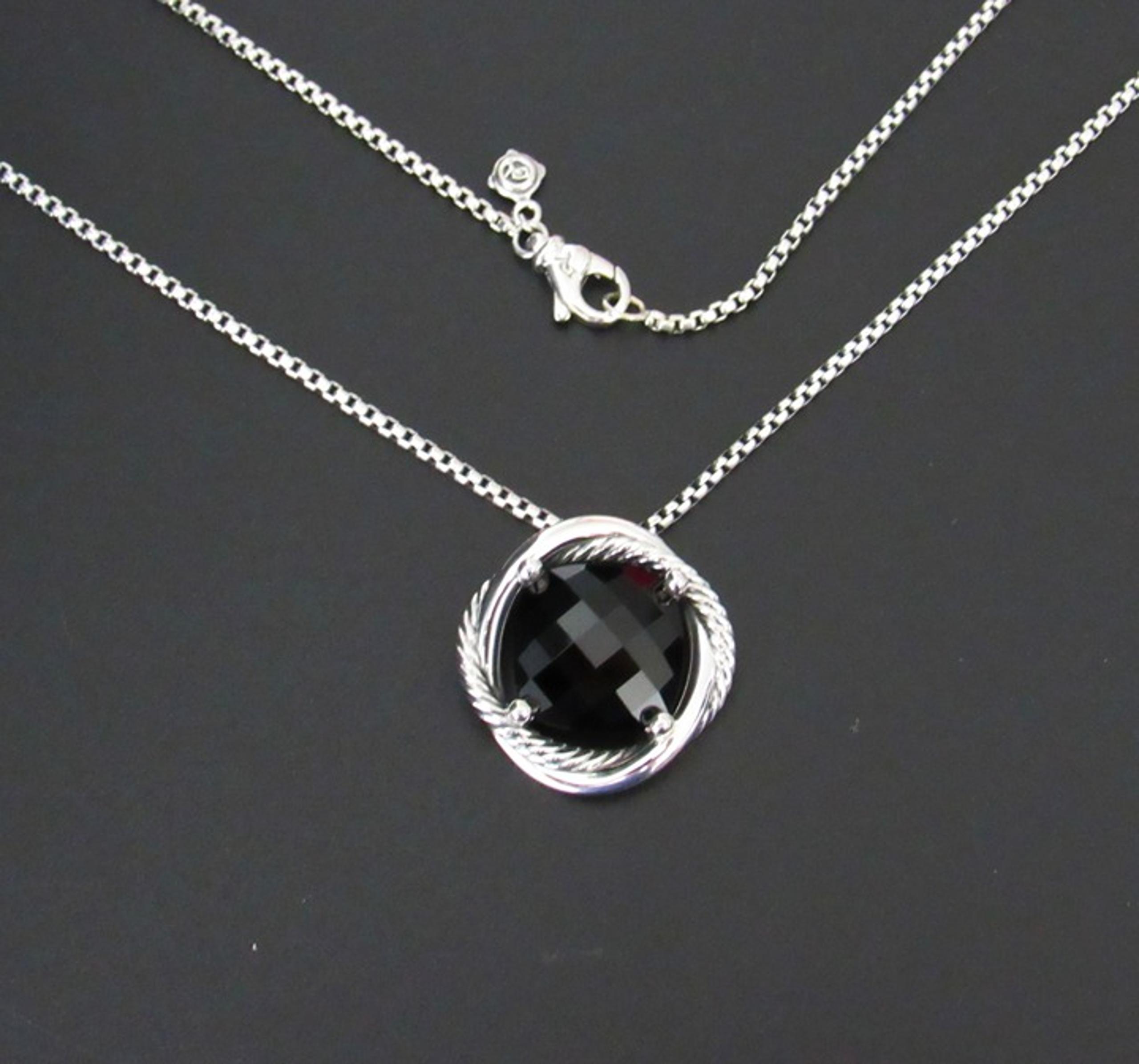 DAVID YURMAN CLASSIC NECKLACE INFINITY CABLE 14MM ONYX