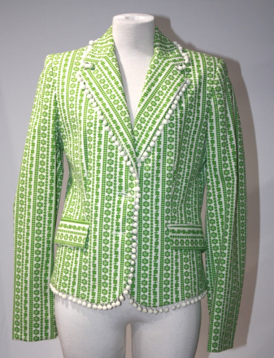 Jennifer Reale White Cotton Blazer